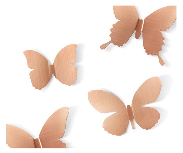 Picture of Decoración pared cobre x9 METAL MARIPOSA