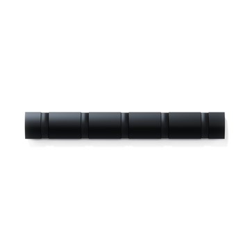 Perchero de pared negro x5 FLIP