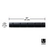Perchero de pared negro x5 FLIP