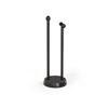 Soporte doble para toalla negro PALM