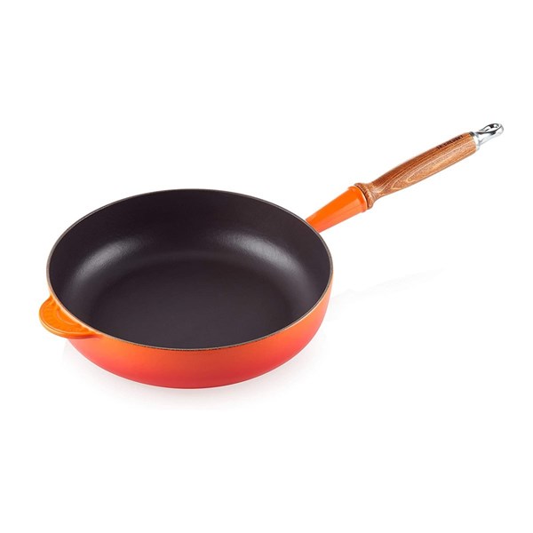 sartén volcánico 28cm mango madera le creuset
