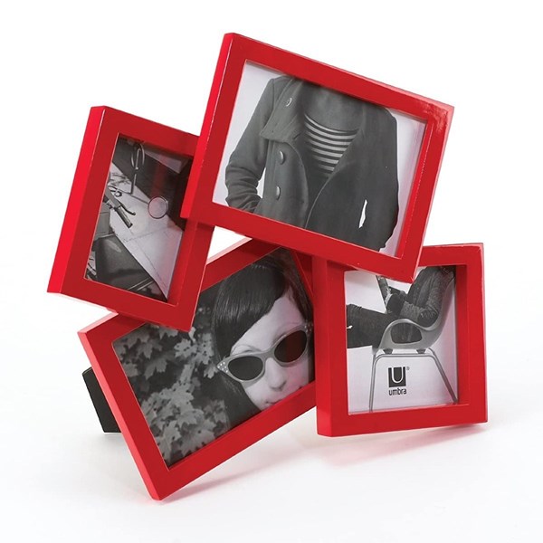 Portarretratos escritorio x4 rojo MOSH