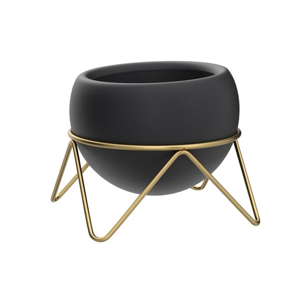 Picture of SET 3 MACETEROS NEGRO/NICKEL POSTY