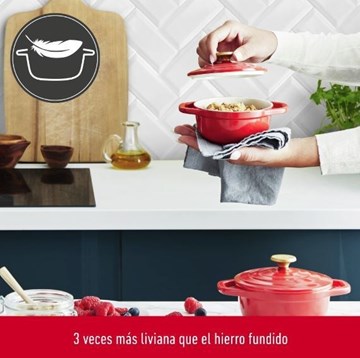 Imagen de SET 2 MINI-COCOTTE 11CM - ROJO AIR
