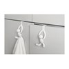 SET 2 GANCHOS SOBRE PUERTA BLANCO BUDDY