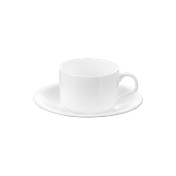 Taza té con plato 160ml FINE