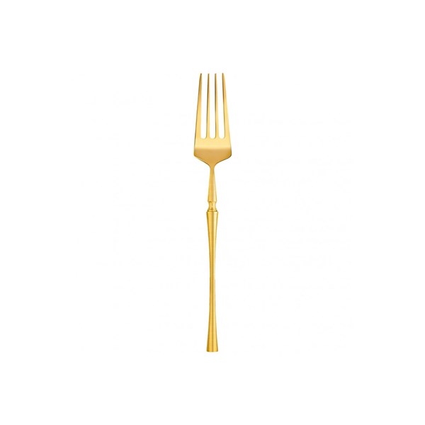 Tenedor de mesa dorado 20.5cm DIVA