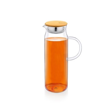 JARRA CON TAPA DE BAMBÚ 1500ML THERMO GLASS