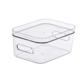 TAPA DE CAJA ORGANIZADORA COMPACT CLEAR S TRANSP SMARTSTORE