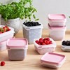 CONTENEDOR 12x12x16CM 0,75L TRANS/ROSA GASTROMAX