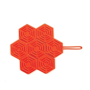 Salvamantel plegable rojo