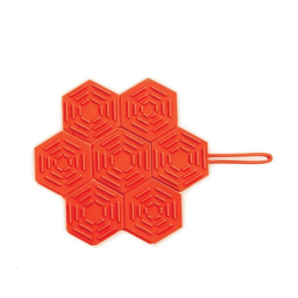 Salvamantel plegable rojo
