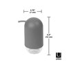 Dispensador de jabón gris 236ml TOUCH