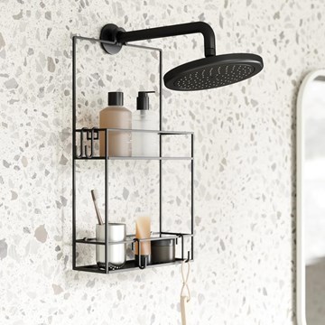 Organizador de ducha negro CUBIKO