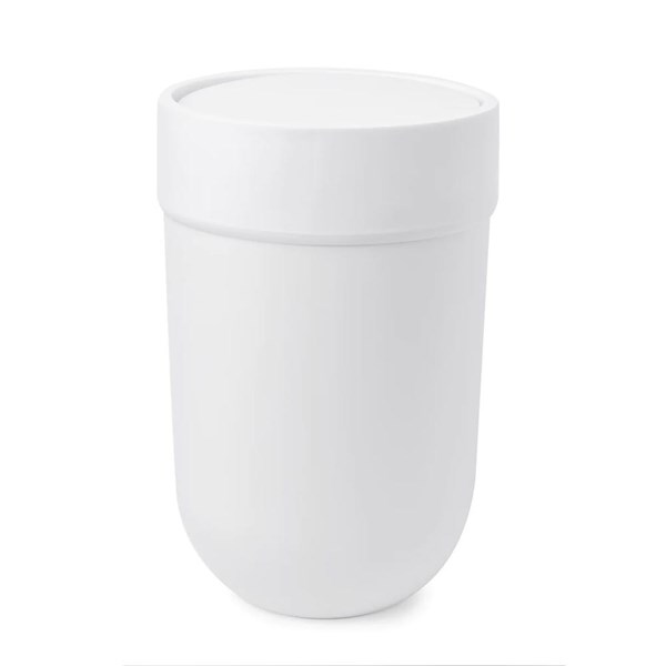 Papelera c/tapa blanca 6L TOUCH