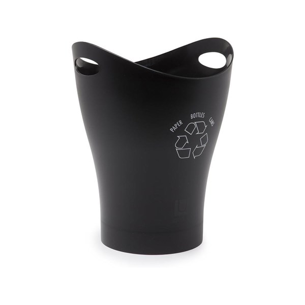 PAPELERA RECICLABLE NEGRO 9L GARBINO