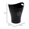 PAPELERA RECICLABLE NEGRO 9L GARBINO
