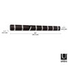 Perchero de pared espresso x8 FLIP