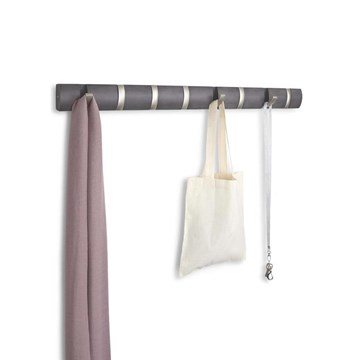 PERCHERO PARED GRIS/NICKEL X8 FLIP