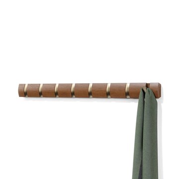 PERCHERO PARED NUEZ/ORO X8 FLIP