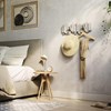 Perchero de pared gris x5 STICKS