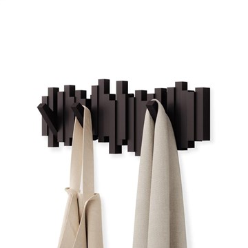 Perchero de pared espresso x5 STICKS