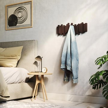 Perchero de pared espresso x5 STICKS
