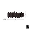 Perchero de pared espresso x5 STICKS