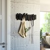 Perchero de pared negro x5 STICKS