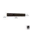 Perchero de pared negro/nuez x5 FLIP