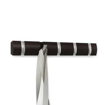 Perchero de pared espresso x5 FLIP