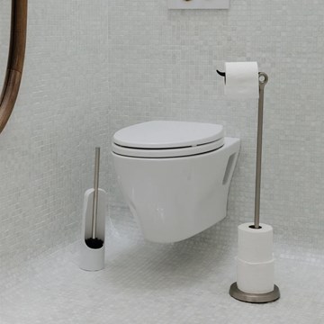 Soporte papel higiénico nickel TUCAN