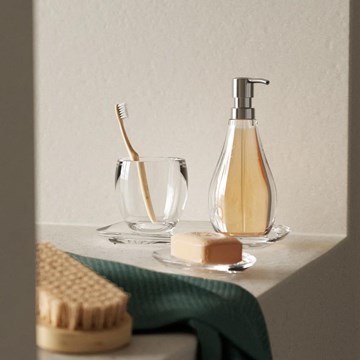 Dispensador jabón transparente 296ml DROPLET