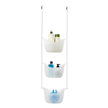 Organizador ducha blanco x3 BASK