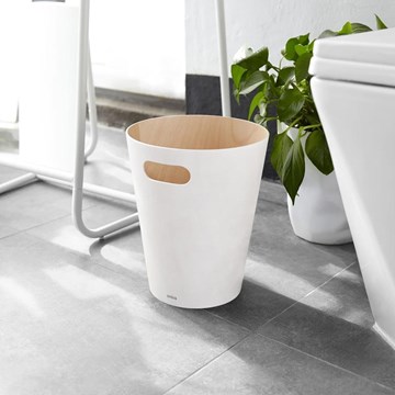 Papelera blanca 7.5L WOODROW