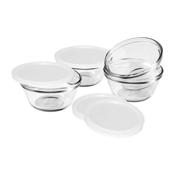 Set 4 compoteras con tapa 177ml CRYSTAL