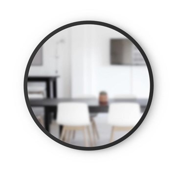 Espejo negro 61cm HUB