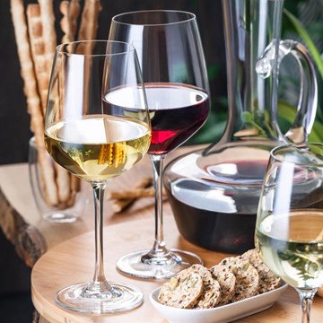 Set 6 copas vino 380ml CRYSTALLINE