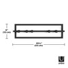 Perchero pared negro x5 CUBIKO