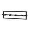 Perchero pared negro x5 CUBIKO