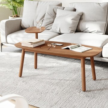 Mesa ratona madera nuez SWIVO 
