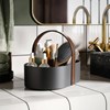 Organizador 14x10cm BELLWOOD negro nuez