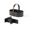 Organizador 14x10cm BELLWOOD negro nuez