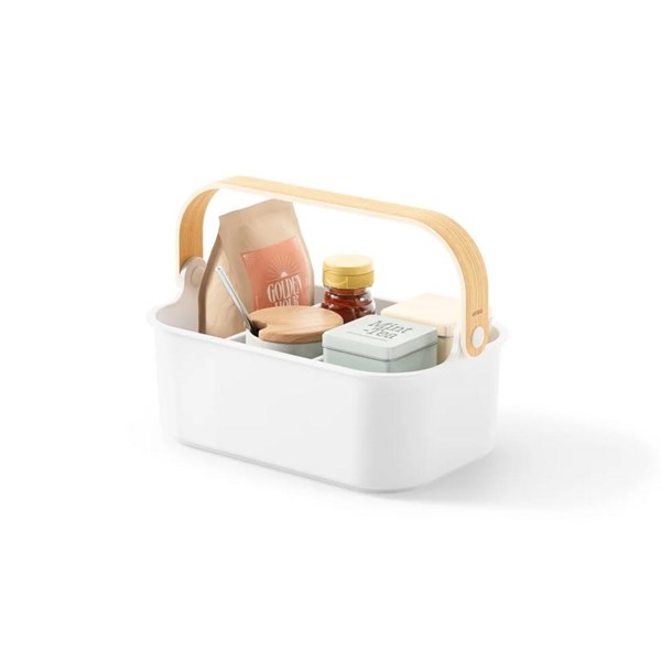 Organizador 27x16x12cm BELLWOOD BCO/NAT