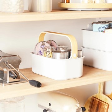 Organizador 27x16x12cm BELLWOOD BCO/NAT