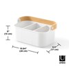Organizador 27x16x12cm BELLWOOD BCO/NAT