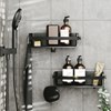 Organizador ducha FLEX negro