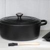 Olla Cocotte ovalada 31cm negro