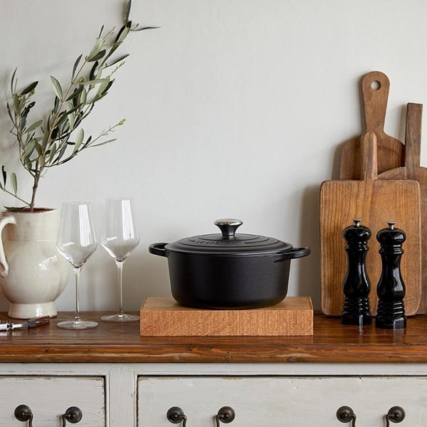 Olla cocotte redonda 28cm negro