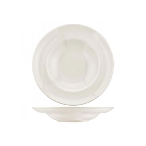 Plato hondo pasta 23cm BLANCO BANQUET